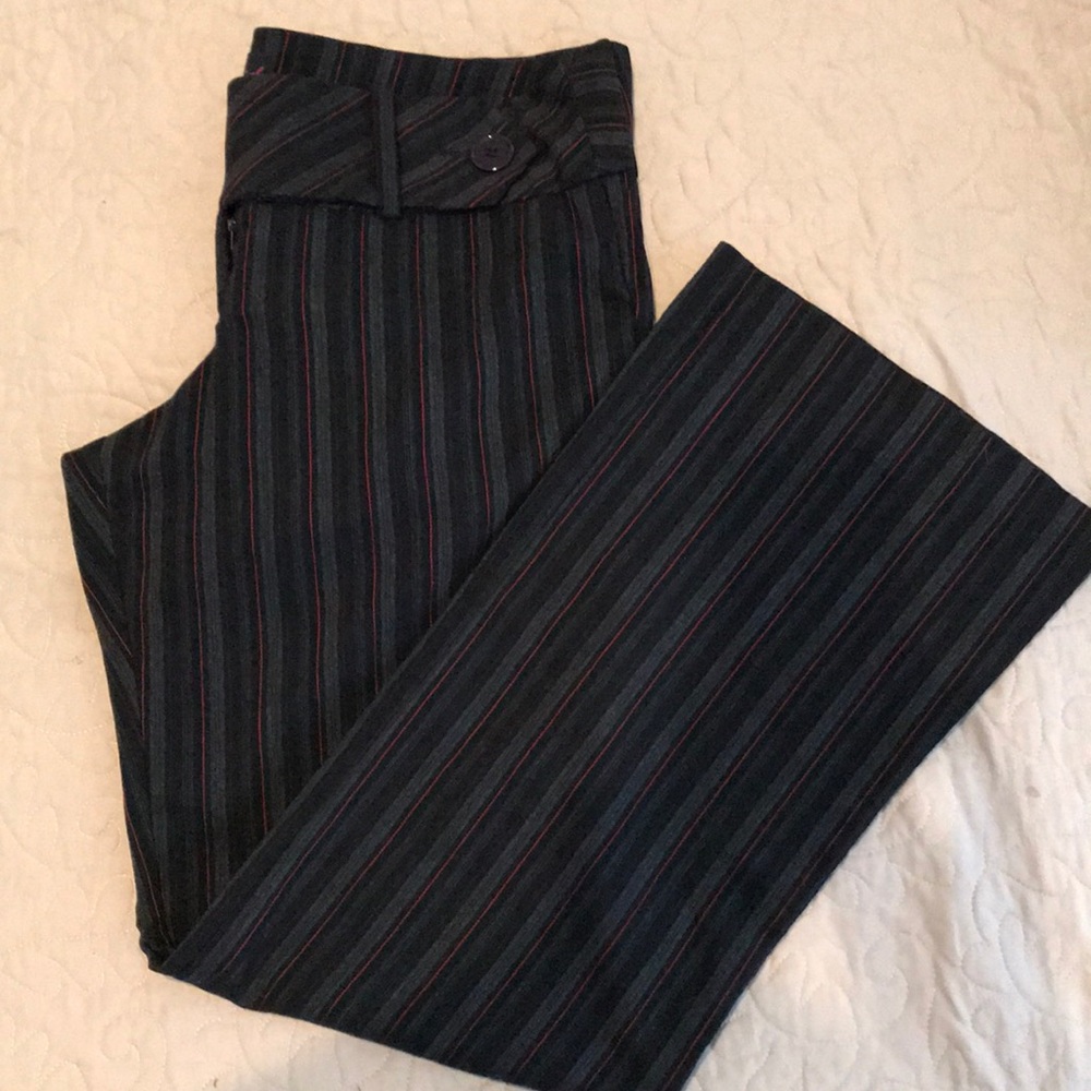 Torrid Red Pinstripe Trouser Pants (size 12)